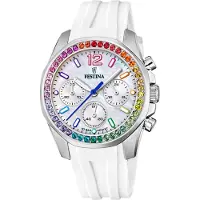 Festina Analoog horloge '- Chronograph Boyfriend - Quartz watch movement - Watch case width: 38.1 mm' wit