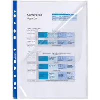 Exacompta STOP DOC Showtassen A4 Glashelder Transparant 60 micron PP (Polypropeen) Opening boven en links 5870E 100 Stuks