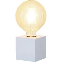 Best Season - Houten lamp "Kub", met E27 fitting, met schakelaar; 296-33