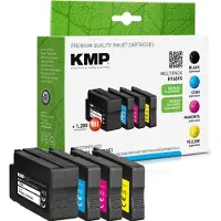 KMP Inktcartridge vervangt HP 953XL, L0S70AE, F6U16AE, F6U17AE, F6U18AE Compatibel Combipack Zwart, Cyaan, Magenta, Geel 1747,4085 1747,4085