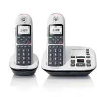 Motorola Big Keys Cordless Phone Zwart, Wit
