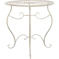 CLP Metalen tafel Indra - Crème kleur, antiekstijl