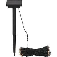 Star Trading Solar fairy lampjes basis, LED, voor buiten, zwart, schemersensor, warm wit, 10 m