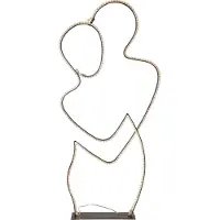 Star Trading Silhouette Grafico, zwart, grafisch ontwerp, paar, LED, warm wit, voor buiten, 86 cm