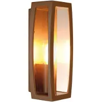 SLV Prachtige Buitenlamp Meridian Box 2 Roestbruin