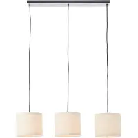 Brilliant Creme Hanglamp Teddy 3 Lichts