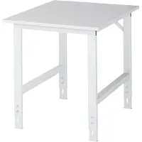RAU Werktafel, melamine blad, B 750 x D 1000 x H 760-1080 mm