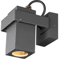 SLV Wandlamp buiten Theo Bracket, dimbaar, zwart, Aluminium, Modern, Wandlamp buiten