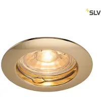 SLV Plafond inbouwspot Pika messing