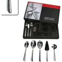 Justinus Bestecke 35-delige Twist complete bestekset + bijzetborden voor 6 personen - 630-480