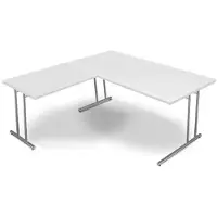 Kerkmann Büromöbelfabrik Hoekbureau Profi wit 180cm