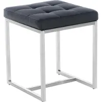 CLP Zitkruk Barci met bekleding en roestvrijstalen frame | Kleur: zwart