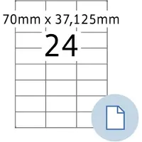 Herma Etiket 8424 A4 EXPR 500 70x37mm wit 12000 stuks