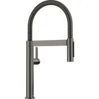 BLANCO Keukenmengkraan van het merk , met handdouche, model CULINA-S II MINI, afwerking: donker staal, satijn. Artikelnummer: 527469
