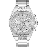 GUESS Analoog horloge 'FURY' zilver