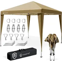 Casaria Paviljoen Capri Beige 3x3m UV-bescherming 50+