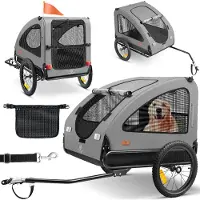 Kesser Hondenfietskar tot 45 kg 2in1 Fietskar Hond - Grijs