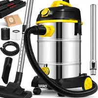 MASKO Premium Alleszuiger - Nat en Droog Stofzuiger- Blaasfunctie - RVS reservoir - 30 liter 1800W - Rood
