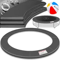 Kesser - Trampoline randafdekking Ø 244, 305, 366, 426 cm, 30 cm breed 100% UV-bestendige scheurvaste veerafdekking, groen,