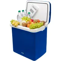 TZS First Austria Elektrische Koelbox - 32L - 12V en 230 volt - Frigobox -Koelen en Verwarmen - Blauw