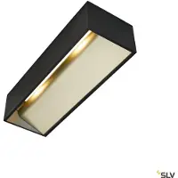 SLV Led wandspot Logs In L 19w - 2000-3000K - 30cm zwart met goud