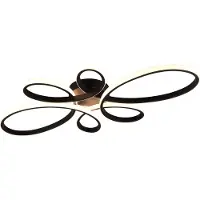 TRIO Design plafondlamp Fly zwart