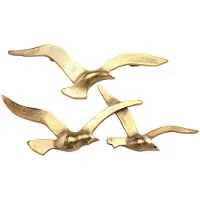 Boltze Wand - Decoratie - Vogels - Goud - 35 cm