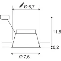 SLV Inbouwspot Horn GU10 Blowerdoor getest wit