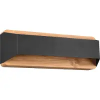TRIO LED-wandlamp Arino, dimbaar, zwart, Woon-/ Eetkamer, metaal, Modern, LED wandlamp