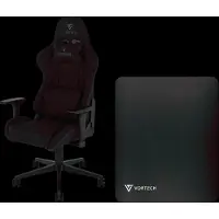 Vortech Essential Gamestoel Zwart + Vloermat Zwart