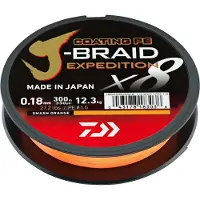 Daiwa J-Braid Expedition X8E | 300m 0.16mm Smash Orange