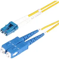 StarTech.com 20m LC naar SC (UPC) OS2 Single Mode Duplex Glasvezel Kabel, 9/125µm, Laser Optimized, 100G, Flexibel Buigen, Low Insertion Loss, LSZH Fiber Patchkabel