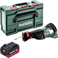Metabo Sabelzaag, SSEP 18 LT accu reciprozaag 18 V 32 mm + 1x LiHD accu 5,5 Ah + metabox - zonder oplader