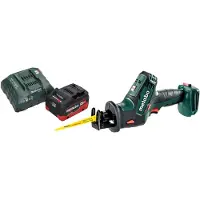 Metabo SSE 18 LTX Compact accu reciprozaag sabelszaag 18 V 13 mm + 1x LiHD accu 5,5 Ah + oplader