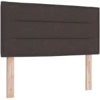 vidaXL Boxspringbed met matras, donkerbruin, 120 x 200 cm, met stoffen bekleding