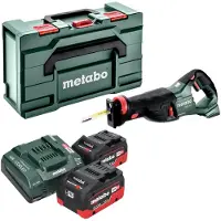 Metabo Sabelzaag, SSEP 18 LT accu reciprozaag 18 V 32 mm + 2x LiHD accu 5,5 Ah + lader + metabox