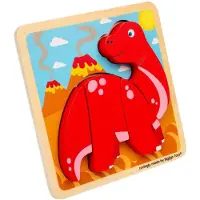 Bigjigs houten puzzel Diplodocus - educatief speelgoed dino FSC.