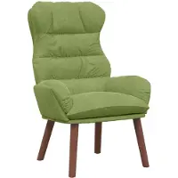 vidaXL Fauteuil Lichtgroen 69 x 74 x 93 cm Fluweel