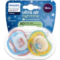 Philips Fopspeen +18m Air Night aap/chat 2 St Fopspeen