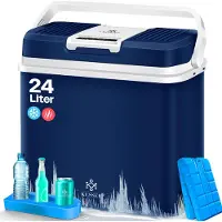 Kesser Thermo-Elektrische Koelbox 24L Koelt & Verwarmt - Koelbox elektrisch 12V en 230V voor Auto en Camping - Marineblauw