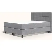 Emma Original Boxspring 160x200 - Lichtgrijs - Klassiek - Eiken - Hybrid