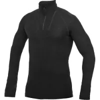 Woolpower Skipully Unisex Zip Turtleneck Lite Black-S