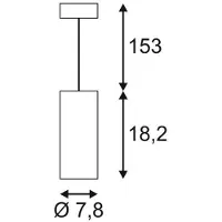 SLV Hanglamp Supros Mini 750 pendel wit