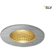 SLV Led plafondspot Patta Round 8cm metaalgrijs