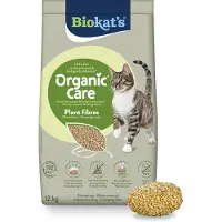 Biokat's Organic Care Plant fibres - 12 kg - Kattenbakvulling - Klontvormend - Zonder geur