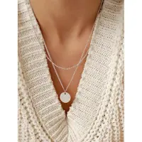 Hey Happiness Ketting 'Circula' zilver
