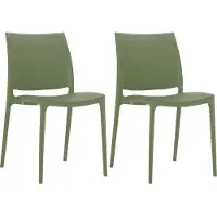 CLP Maya Set van 2 Stoelen olijf
