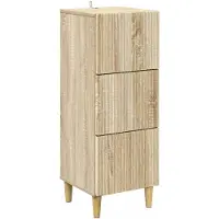 vidaXL - Ladekast - Sonoma - Eiken - 33 - x - 34,5 - x - 90 - cm - Bewerkt - hout