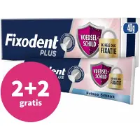 Fixodent 2+2 Gratis: Kleefpasta Plus 40 Gr
