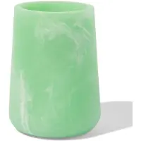 HEMA Badkamer Beker 10x⌀8cm Epoxy Marmerlook Groen (groen)